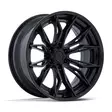 FC404 MUTINY MATTE BLACK W/ GLOSS BLACK LIP 10x22 8/170 ET-18 CB125,1 60° - Alumiinivanteet - 366295 - 1
