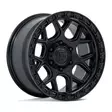 FC908 PUMA MATTE BLACK W/ GLOSS BLACK LIP 9x17 6/139,7 ET-12 CB106.1 60° - Alumiinivanteet - 369135 - 1