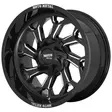 MO999 Gloss Black Milled 10x20 8/170 ET-18 CB125,1 60° - Alumiinivanteet - 266535 - 1