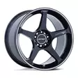 MR159 BATTLE V OBSIDIAN BLUE W/ MACHINED LIP STRIP 9,5x18 5/120 ET0 CB74.1 60° - Alumiinivanteet - 354145 - 1
