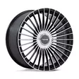 NC282 SERENE GLOSS BLACK W/ MACHINED FACE 9x20 5/112/120 ET20 CB72.6 60° - Alumiinivanteet - 354175 - 1