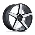 NC283 MODENA GLOSS BLACK W/ MACHINED FACE 10,5x20 5/112 ET38 CB66.6 60° - Alumiinivanteet - 358715 - 1