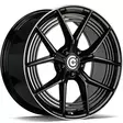 Pure Black Glossy Lip Polished 9x19 5/112 ET45 CB66.6 60° - Alumiinivanteet - 373125 - 1