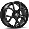 RIVER Black Glossy 8x18 5/112 ET45 CB66.5 60° - Alumiinivanteet - 350575 - 1