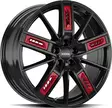 RONAL R67 Red Left Jet Black 8x19 5/114,3 ET40 CB82,0 60° - Alumiinivanteet - 345405 - 1