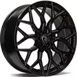SV-K Black Glossy 8x18 5/108 ET45 CB67,1 60° - Alumiinivanteet - 350535 - 1
