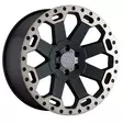 WARLORD MATTE BLACK W/ MACHINED DARK TINT 9x20 8/170 ET12 CB125,1 60° - Alumiinivanteet - 361095 - 1