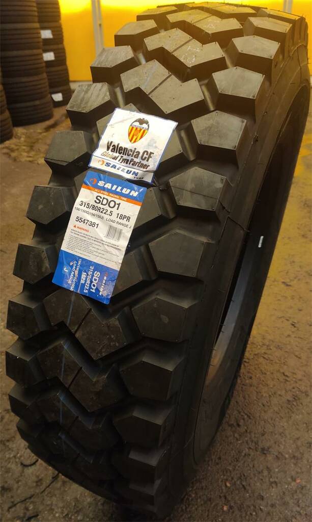 315/80R22,5 156/150G Sailun SDO1 18PR M+S 3PMSF DRIVE OFF ROAD DOT: 2024 - Kuorma-auton renkaat - 275425 - 1