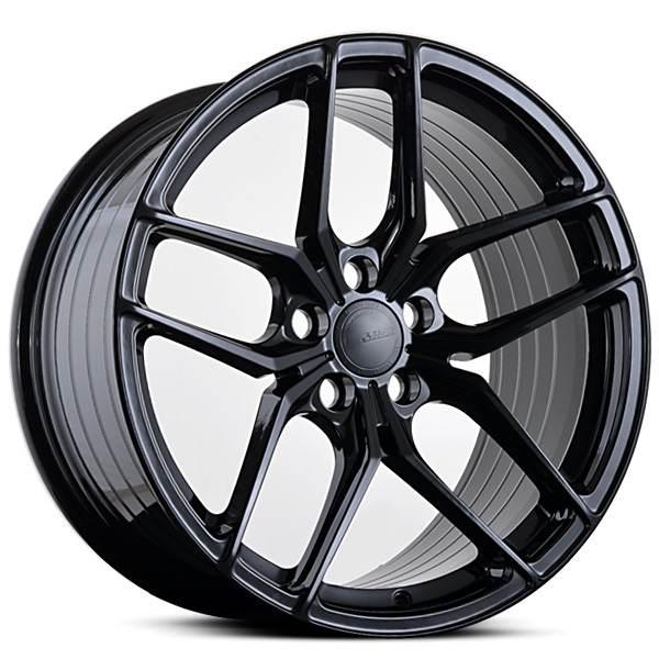 ABS F17 GLOSSY BLACK 10x20 5/115 ET38 CB74,1 - Alumiinivanteet - 231135 - 1