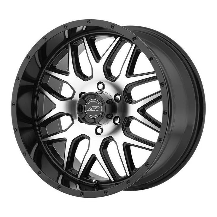 AR910 Gloss Black Machined 9x18 5/114,3 ET0 CB83,1 60° - Alumiinivanteet - 252045 - 1