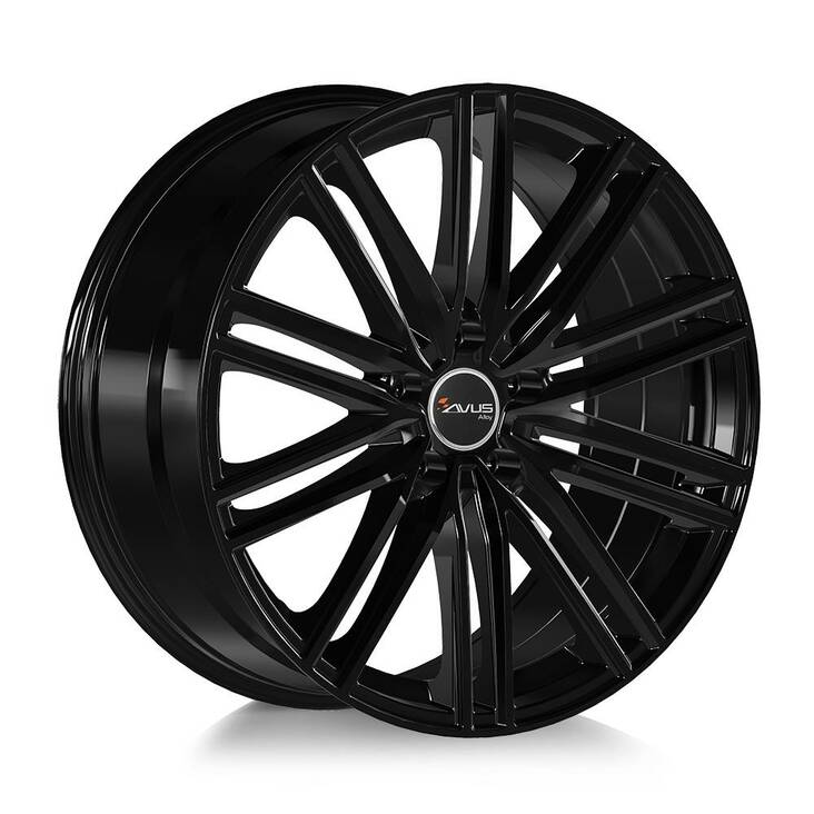 AVUS AC-M08 Black 10x21 5/112 ET19 CB66,6 R14 - Alumiinivanteet - 298925 - 1