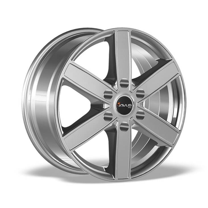 AVUS AC-V61 Hyper Silver 6,5x16 6/130 ET62 CB84,1 long MB R14 - Alumiinivanteet - 299045 - 1