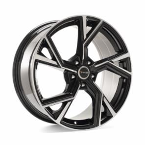 AVUS AF20 Black Polished 9x21 5/112 ET37 CB66,6 R13 - Alumiinivanteet - 279505 - 1