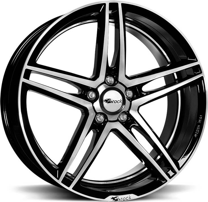 BROCK B33 Black Full Pol 8,5x18 5/114,3 ET45 CB72.6 60° - Alumiinivanteet - 249145 - 1