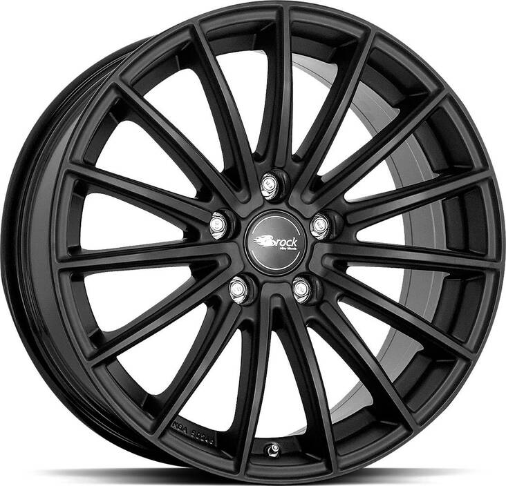 BROCK B36 Satin Black Matt 8x18 5/112 ET45 CB66.6 60° - Alumiinivanteet - 249175 - 1