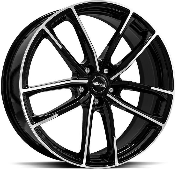 BROCK B38 Black Full Pol 8x19 5/112 ET44 CB57.1 R13 - Alumiinivanteet - 297635 - 1