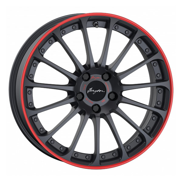 Breyton Magic CW M.Grey/Red 7,5x18 5-112 E48 C66,5 - Alumiinivanteet - 7332818070375 - 1