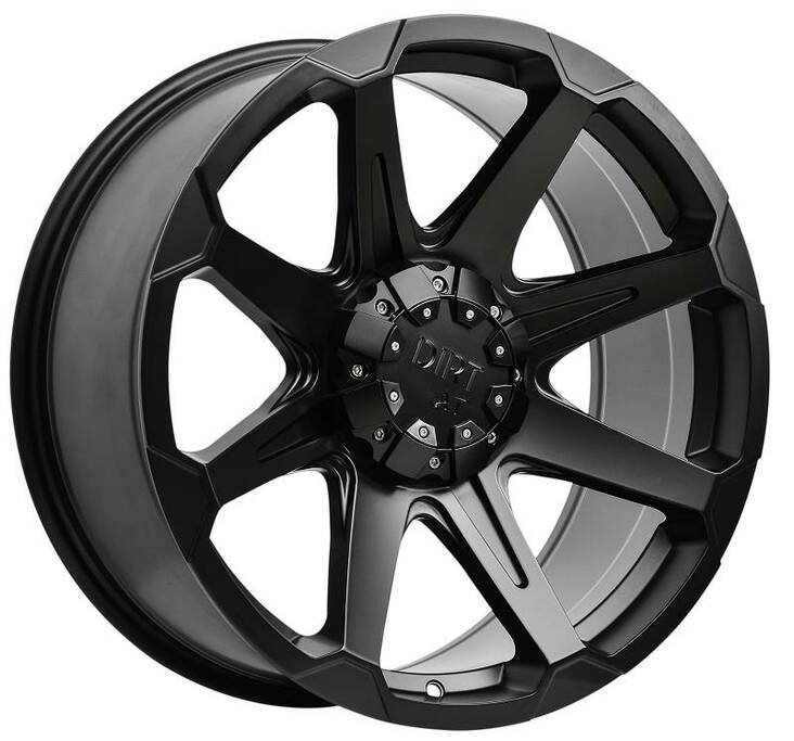D05 Flatblack 9x20 6/114,3/139,7 ET20 CB78.1 60° - Alumiinivanteet - 331765 - 1