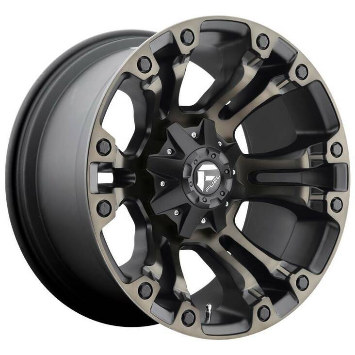 D569 VAPOR MATTE BLACK DOUBLE DARK TINT 9x17 5/114,3/127 ET1 CB78.1 60° - Alumiinivanteet - 325905 - 1