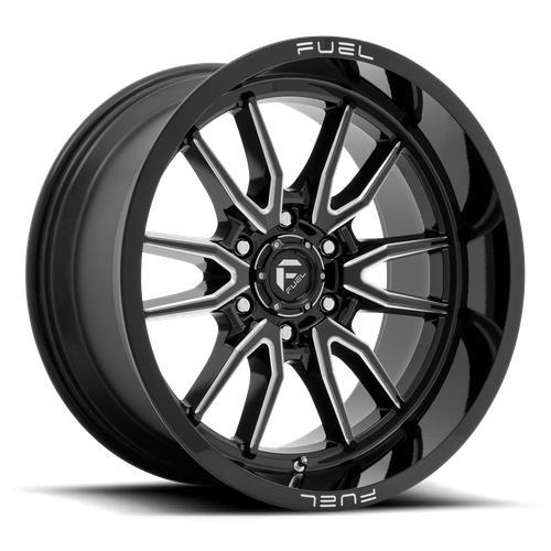 D761 CLASH GLOSS BLACK MILLED 9x20 8/165,1 ET1 CB125.1 60° - Alumiinivanteet - 326125 - 1