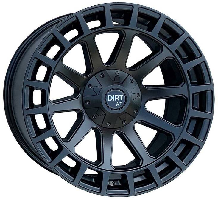 D76 Flatblack 9x17 5/120/127 ET20 CB74.1 60° - Alumiinivanteet - 317415 - 1