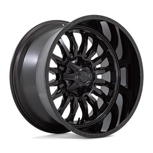 D796 ARC MATTE BLACK W/ GLOSS BLACK LIP 9x20 6/135/139,7 ET1 CB106,1 60° - Alumiinivanteet - 329175 - 1