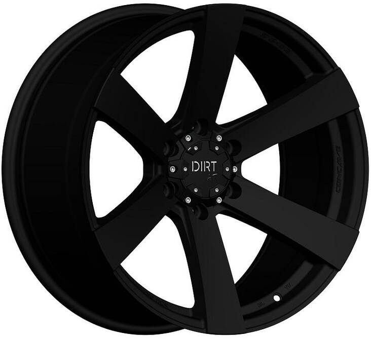 D91 Flatblack 8,5x17 6/139,7 ET18 CB106.1 60° - Alumiinivanteet - 317395 - 1