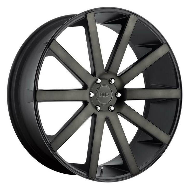 DC121 MATTE BLACK DOUBLE DARK TINT 10x26 6/139,7 ET20 CB106,1 60° - Alumiinivanteet - 245265 - 1