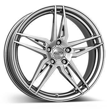 DOTZ Interlagos shine 7,5x17 5/105 ET44 CB56,6 60° - Alumiinivanteet - 258215 - 1