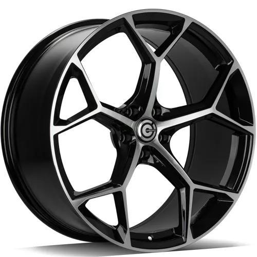 FANCY Black Front Polished 9,5x21 5/112 ET25 CB66.5 60° - Alumiinivanteet - 336295 - 1