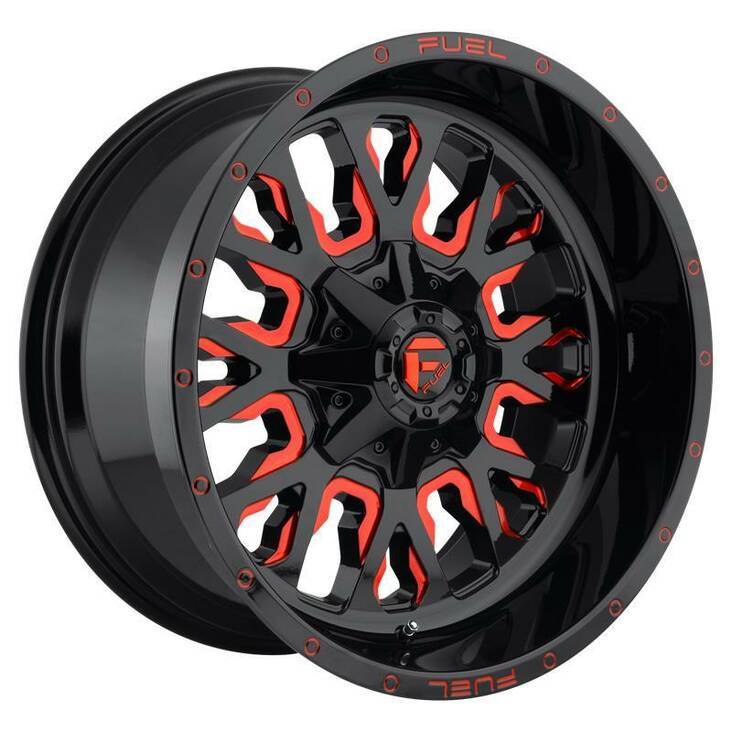 FC612 GLOSS BLACK RED TINTED CLEAR 9x18 6/135/139,7 ET1 CB106,1 60° - Alumiinivanteet - 246855 - 1