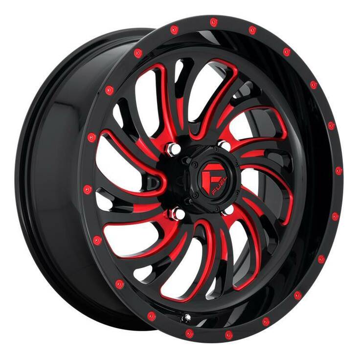 FV642 GLOSS BLACK RED TINTED CLEAR 7x18 4/156 ET13 CB132.0 60° - Alumiinivanteet - 243115 - 1