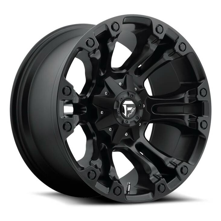 Fuel Vapor D560 Matte Black 10x22 6/139 ET10 CB106,1 60° - Alumiinivanteet - 288205 - 1