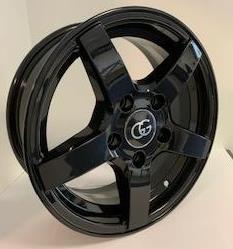 GG Trailer Black 5,5x14 4/100 ET30 CB57,1 60° - Alumiinivanteet - 298195 - 1
