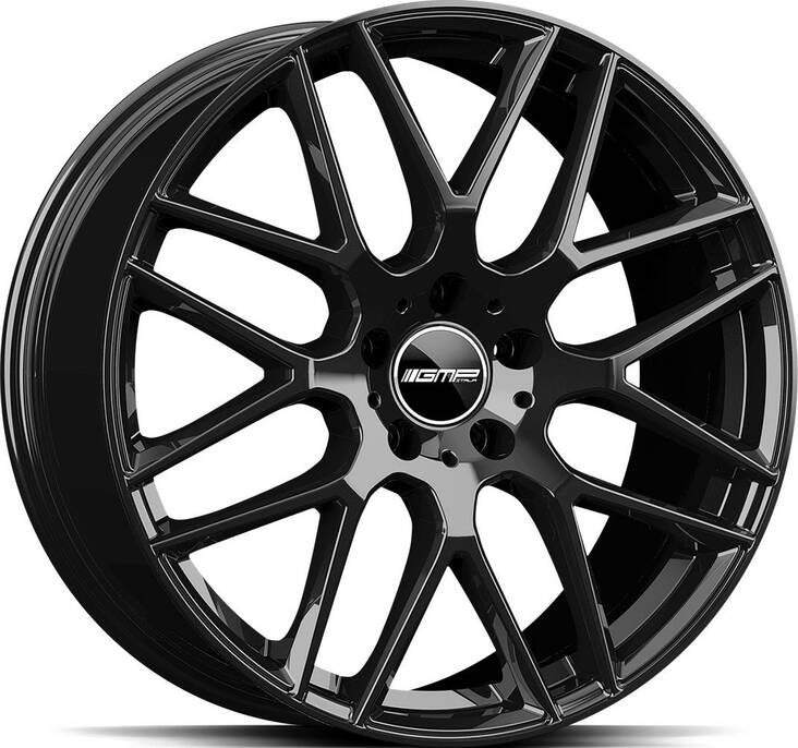 GMP Berghem Gloss Black 8x18 5/112 ET35 CB66.6 R14 - Alumiinivanteet - 306165 - 1
