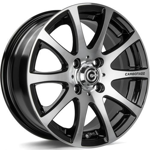 GTR SPORTS 4 Black Front Polished 6,5x15 5/98/100 ET35 CB73,1 60° - Alumiinivanteet - 336275 - 1