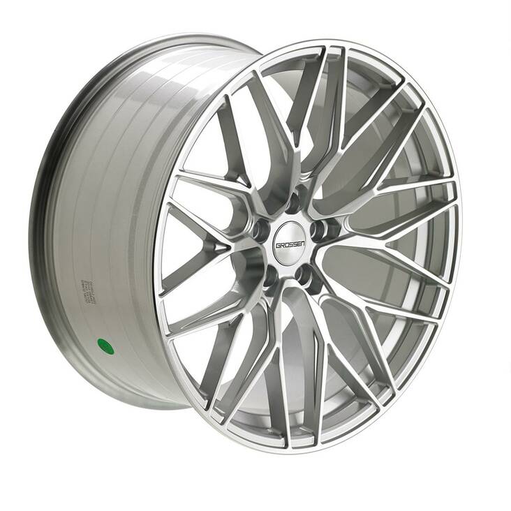 Grossen 10 Machined Silver 9,5x19 5/112 ET35 CB66,5 R14 - Alumiinivanteet - 254285 - 1