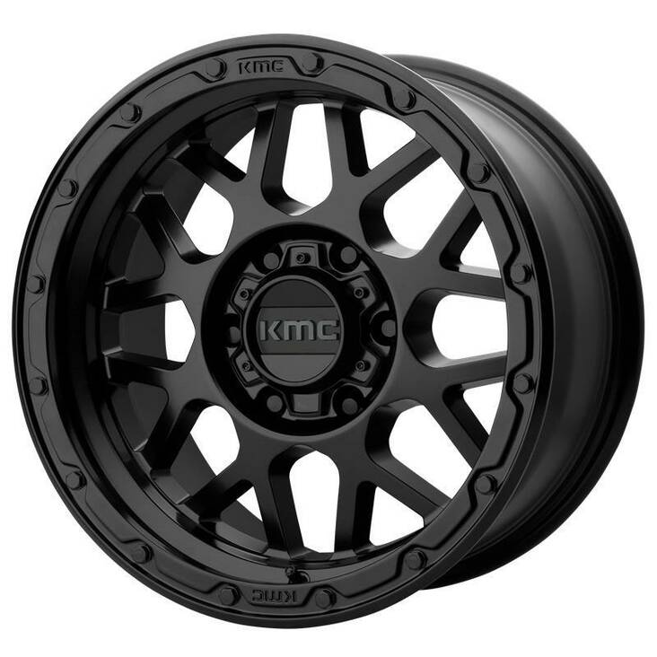 KM535 Matte Black 9x17 5/127 ET-12 CB78,3 60° - Alumiinivanteet - 259945 - 1