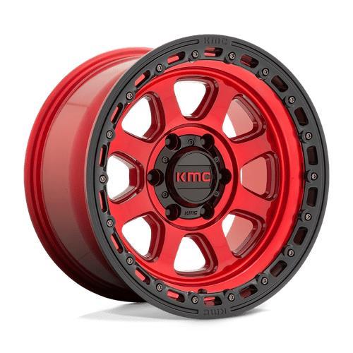 KM548 CHASE CANDY RED W/ BLACK LIP 9x17 5/127 ET0 CB71,5 60° - Alumiinivanteet - 329525 - 1