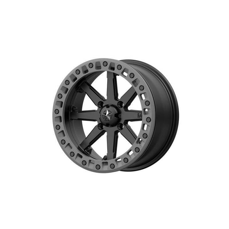 MA31 Satin Black Matte Gray Ring 7x16 4/137 ET0 CB112,0 60° - Alumiinivanteet - 244065 - 1