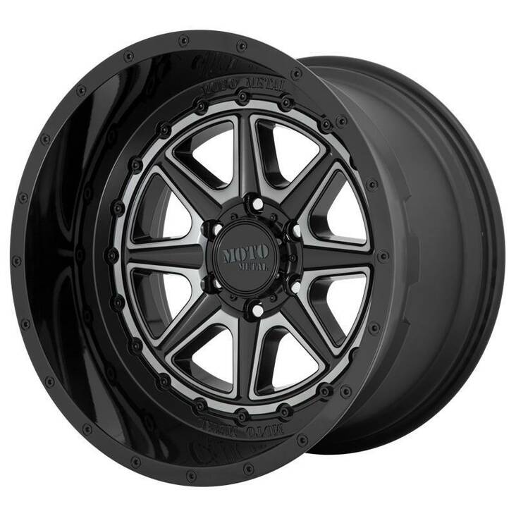 MO801 Gloss Black With Gray Tint 12x22 8/170 ET-44 CB125,5 60° - Alumiinivanteet - 258065 - 1
