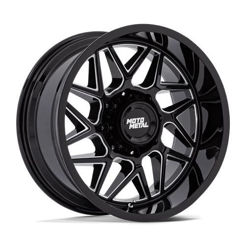 MO812 TURBINE GLOSS BLACK MILLED 9x20 8/170 ET1 CB125,1 60° - Alumiinivanteet - 332345 - 1