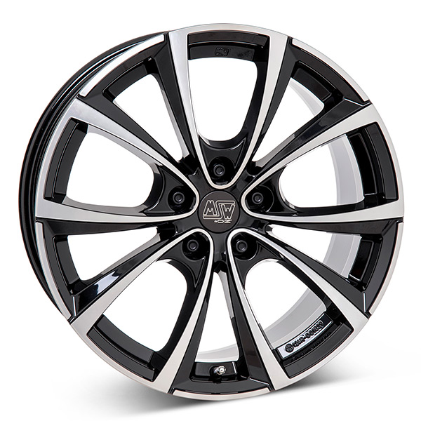 MSW 27T G.Blk/Pol | 9,5x19 5-120 E40 C64,1 60 - Alumiinivanteet - 8027529196795 - 1