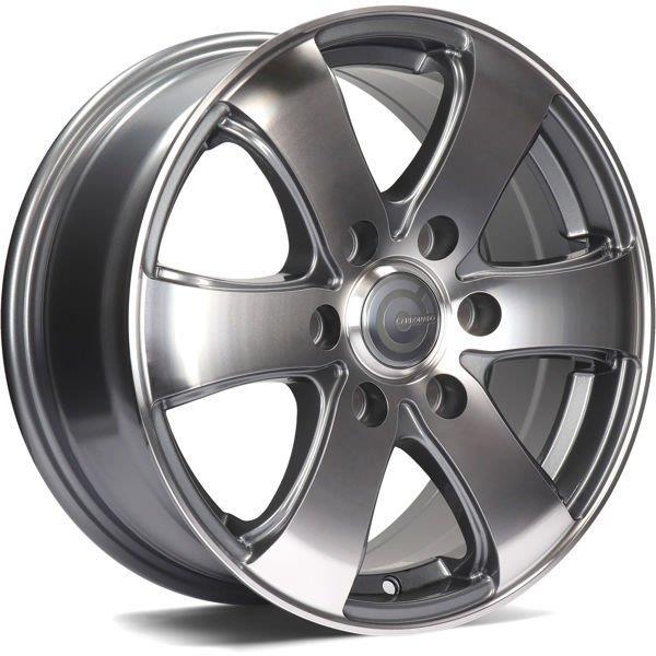 Mammuth Anthracite Front Polished 7x16 6/130 ET50 CB84.1 60° - Alumiinivanteet - 313565 - 1