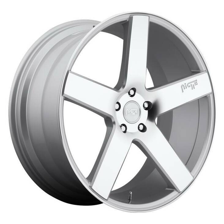 NC135 GLOSS SILVER MACHINED 8,5x20 5/114,3 ET35 CB72.6 60° - Alumiinivanteet - 247815 - 1