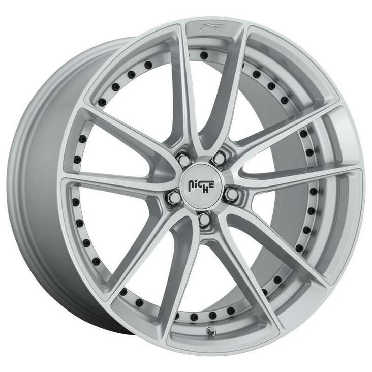 NC221 GLOSS SILVER MACHINED 10,5x22 5/115 ET20 CB71,5 60° - Alumiinivanteet - 252445 - 1