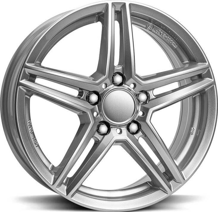RIAL M10 Polar Silv 8x18 5/112 ET32.5 CB66.6 R14 - Alumiinivanteet - 324135 - 1