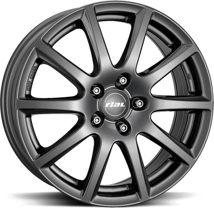 RIAL Milano Titanium 6x15 4/108 ET38 CB63,4 60° - Alumiinivanteet - 205765 - 1
