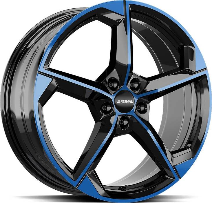 RONAL R66 Jet Black Blue Tinted 8x19 5/112 ET44 CB76,0 - Alumiinivanteet - 336075 - 1