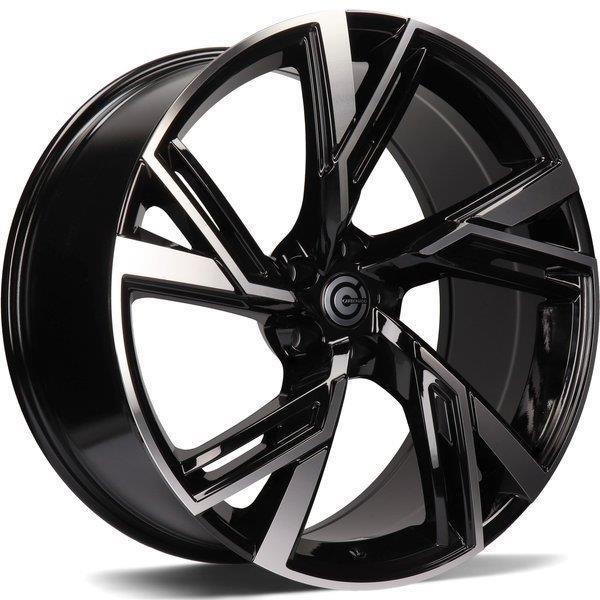 Rich Black Front Polished 8x18 5/112 ET45 CB66.5 60° - Alumiinivanteet - 320195 - 1